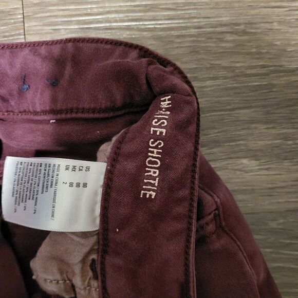 American Eagle Outfitters Hi Rise Shortie Shorts Women's Size 00 Regular - Picture 2 of 5